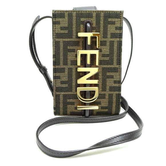 Fendi Handbags - FENDI Brown Leather Shoulder Bag